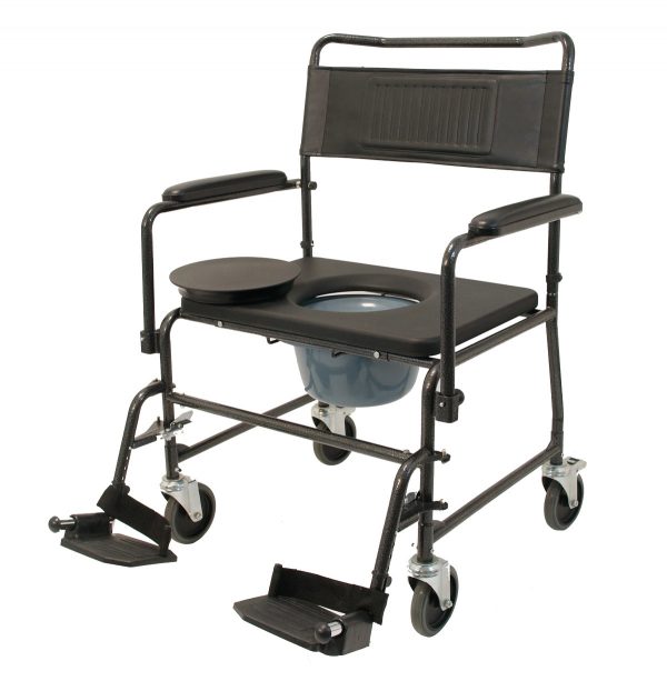 Wheeled commode chair TRS 200 XXL Anthracite